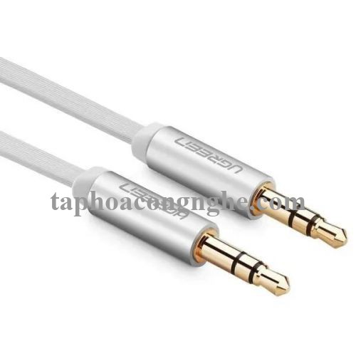 Ugreen 10767 5M màu Trắng Cáp âm thanh 2 đầu 3.5mm dương AV119 30010767